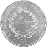 Frankreich 50 Francs div. Herkules - Gruppe Silber