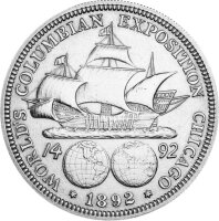 USA 1/2 Dollar 1892 - 1893 C. Kolumbus Silber