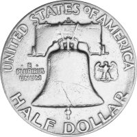 USA 1/2 Dollar 1948 - 1963 B. Franklin Silber