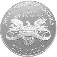USA 1 Dollar 2001 -P- Kapitol Besucherzentrum - Silber PP