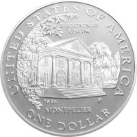 USA 1 Dollar 1999 -P- Dolley Madison - Silber PP