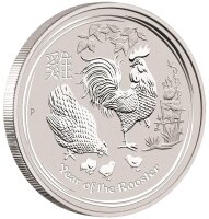 Australien Lunar II 2017 Jahr des Hahns 1/2 oz Silber