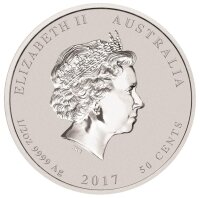 Australien Lunar II 2017 Jahr des Hahns 1/2 oz Silber