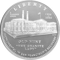 USA 1 Dollar 2006 -S- Old Mint Silber PP