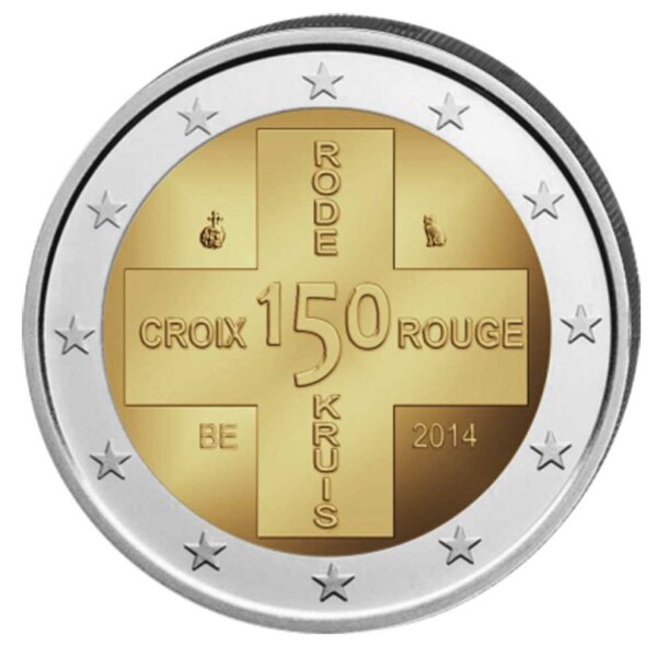 Belgien 2 Euro 2014 "Rotes Kreuz"
