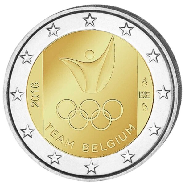 Belgien 2 Euro 2016 "Olympiade in Rio de Janeiro"