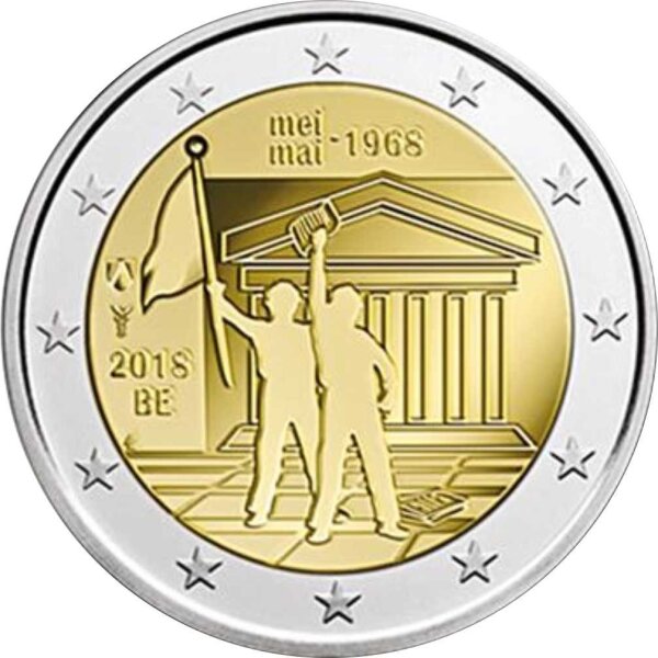 Belgien 2 Euro 2018 "Studentenrevolte Mai 1968"