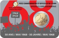 Belgien 2 Euro 2018 "Studentenrevolte Mai 1968"