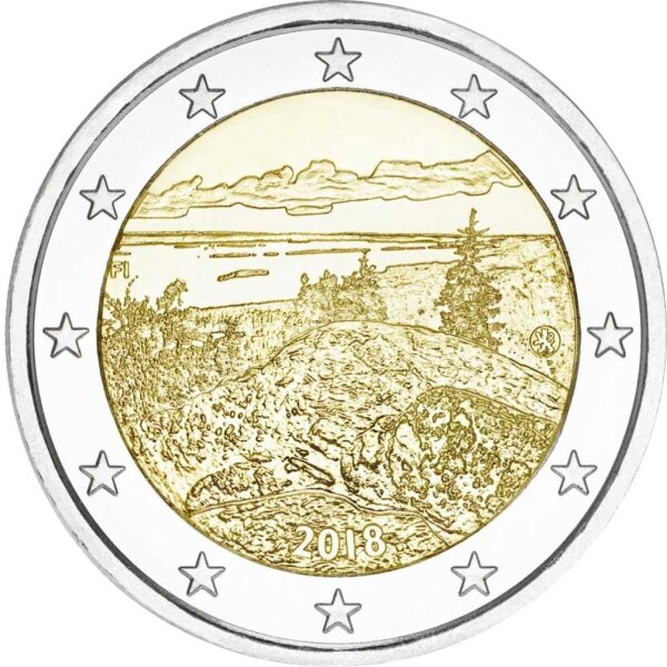 Finnland 2 Euro 2018 "Koli-Nationalpark"