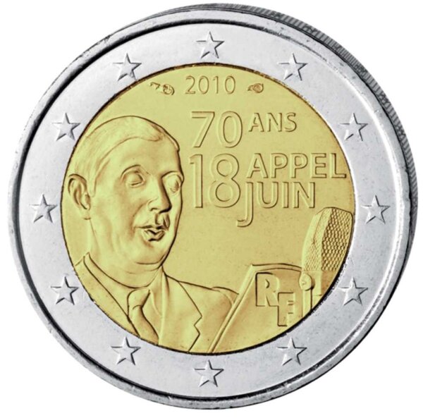 Frankreich 2 Euro 2010 "Appell vom 18. Juni"