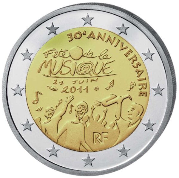 Frankreich 2 Euro 2011 "Fête de la Musique"
