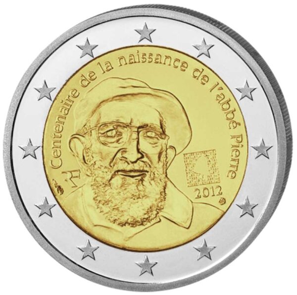 Frankreich 2 Euro 2012 "Abbé Pierre"