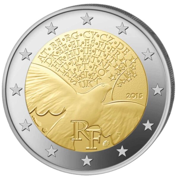 Frankreich 2 Euro 2015 "Frieden in Europa"