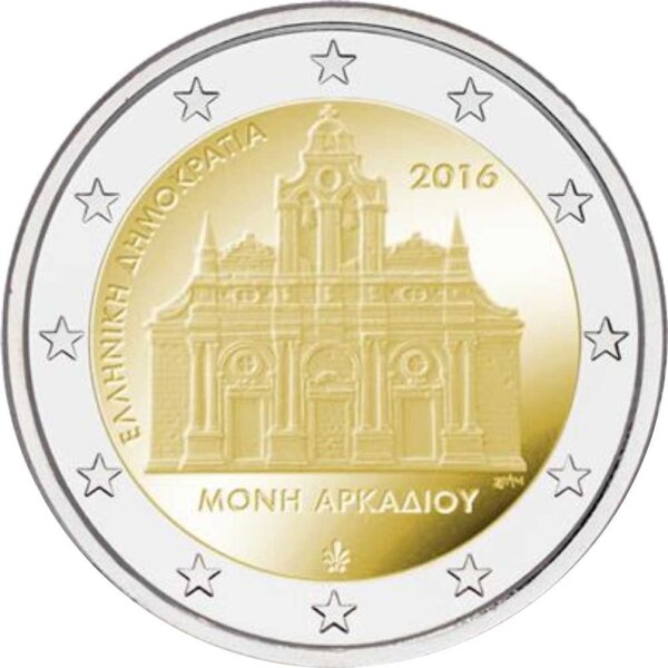 Griechenland 2 Euro 2016 "Arkadi-Kloster"
