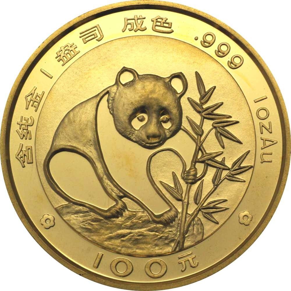 China Panda 1988 1/10 oz Gold in original Folie