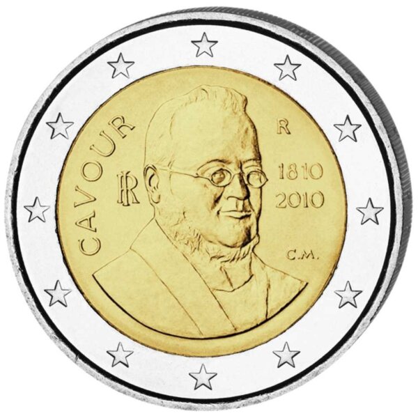 Italien 2 Euro 2010 "Graf von Cavour"