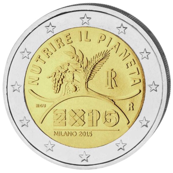 Italien 2 Euro 2015 "EXPO Mailand"