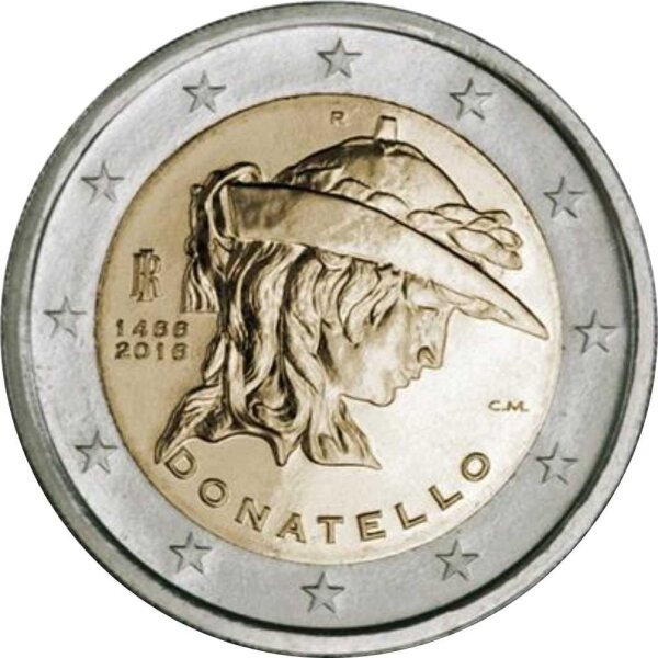 Italien 2 Euro 2016 "Donatello"