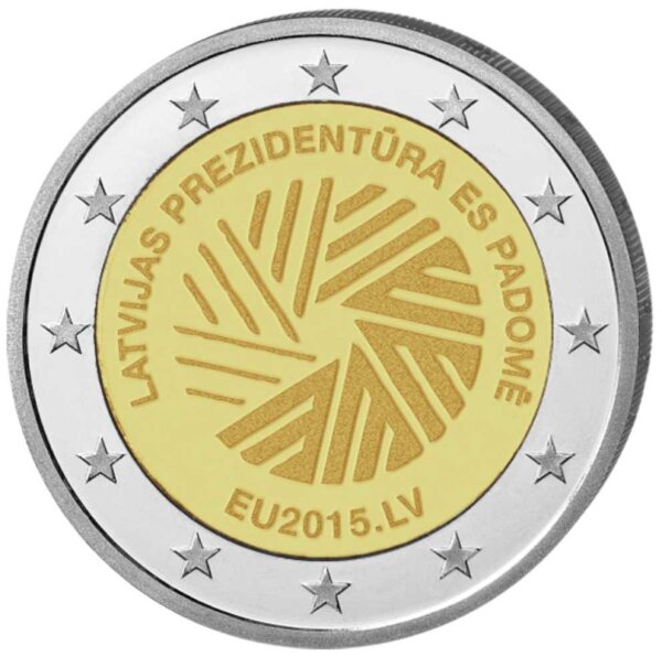 Lettland 2 Euro 2015 "EU-Ratspräsidentschaft"