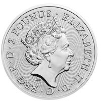 UK Lunar 2018 Jahr des Hundes 1 oz Silber