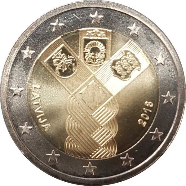 Lettland 2 Euro 2018 "Baltische Unabhängigkeit"