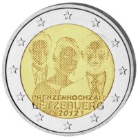 Luxemburg 2 Euro 2012 "Guillaume und Stephanie"