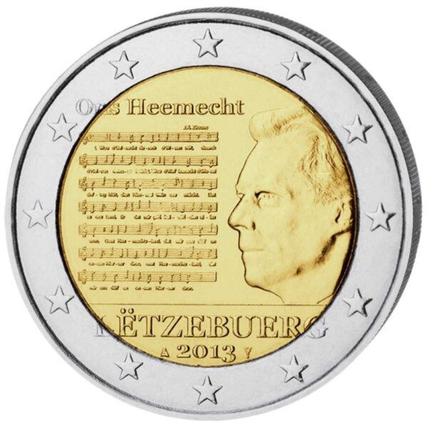 Luxemburg 2 Euro 2013 "Nationalhymne"