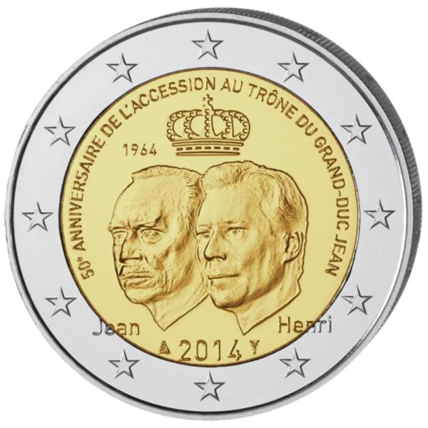 Luxemburg 2 Euro 2014 "Großherzog Jean"