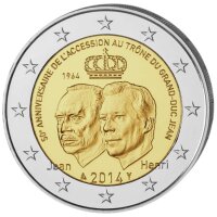 Luxemburg 2 Euro 2014 "Großherzog Jean"