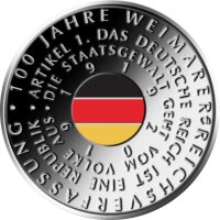 Deutschland 20 Euro 2019 100 Jahre Weimarer Reichsverfassung