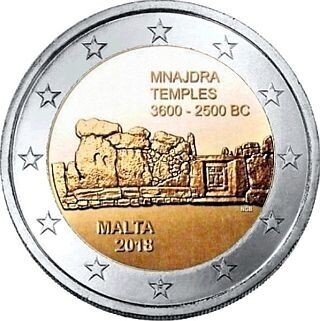 Malta 2 Euro 2018 "Tempel - Mnajdra"