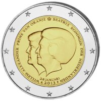 Niederlande 2 Euro 2013 "Beatrix und Willem...