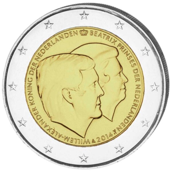 Niederlande 2 Euro 2014 "Willem Alexander und Beatrix"