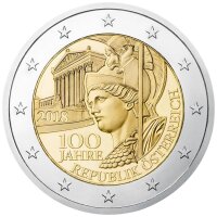 Österreich 2 Euro 2018 "100 Jahre Republik"