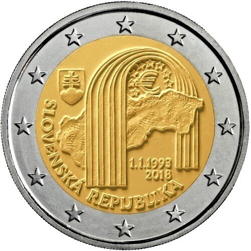 Slowakei 2 Euro 2018 "25 Jahre Republik"