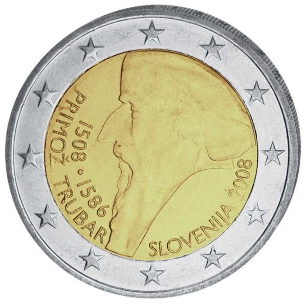 Slowenien 2 Euro 2008 "Primoz Trubar"
