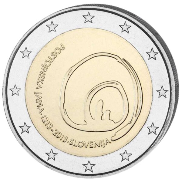 Slowenien 2 Euro 2013 "Höhlen von Postojna"