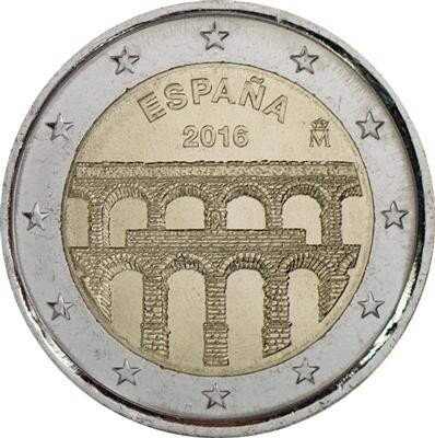 Spanien 2 Euro 2016 "Aquädukt von Segovia"