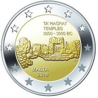 Malta 2 Euro 2019 "Tempel - Ta Hagrat"