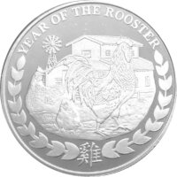 Somaliland Lunar Jahr des Hahns 2017 1 oz Silber