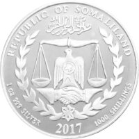 Somaliland Lunar Jahr des Hahns 2017 1 oz Silber