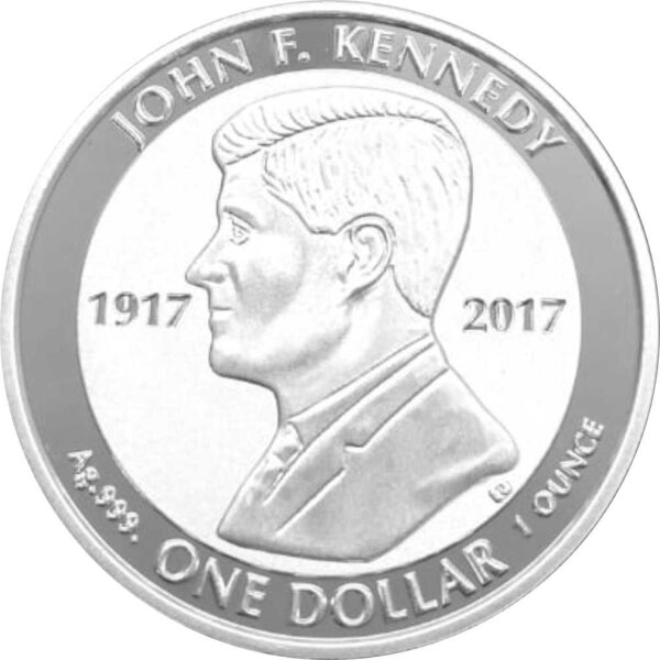 British Virgin Islands Kennedy 2017 1 oz Silber