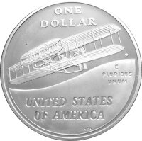 USA 1 Dollar 2003 -P- Hundertjahrfeier des ersten Flugs - Silber