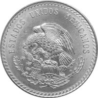 Mexiko 5 Pesos Cuauthemoc 1947 - 1948 Silber
