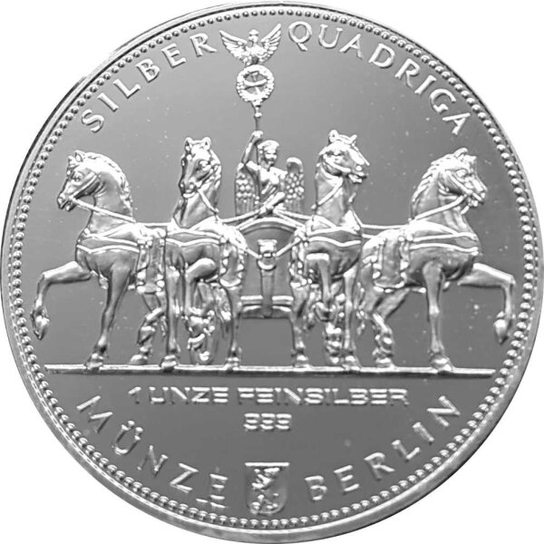 Münze Berlin Quadriga 2009 1 oz Silber