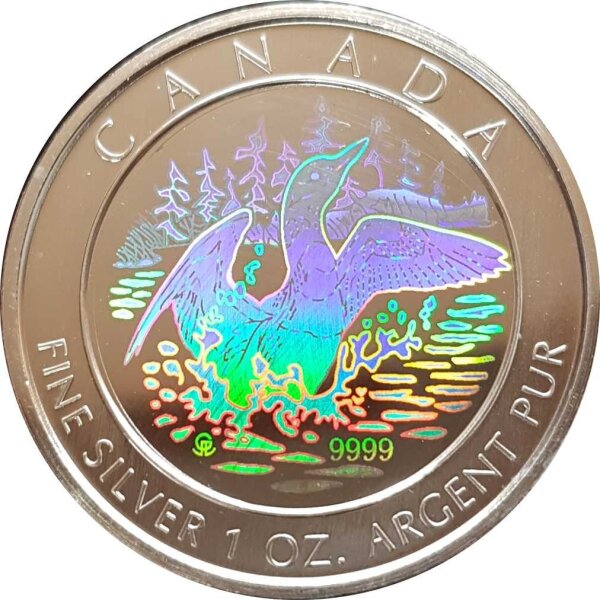 Kanada Eistaucher 2002 Hologramm 1 oz Silber