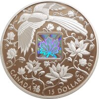 Kanada 15 Dollars 2011 Ahorn des Glücks