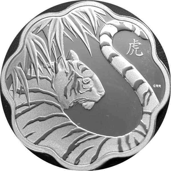 Kanada 15 Dollars 2010 Lunar Jahr des Tigers Lotus