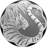 Kanada 15 Dollars 2010 Lunar Jahr des Tigers Lotus