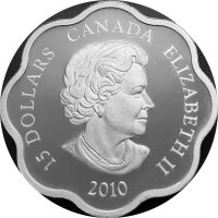 Kanada 15 Dollars 2010 Lunar Jahr des Tigers Lotus